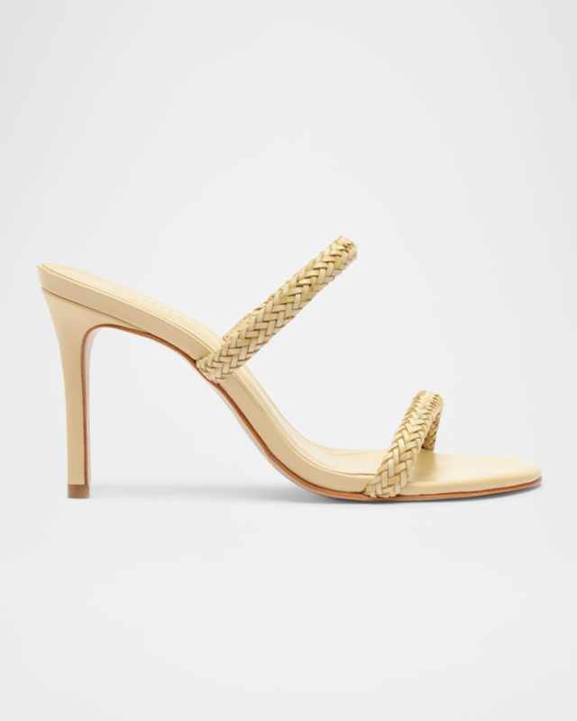 Taliah Woven Leather Dual-Band Sandals